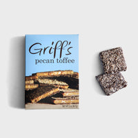Thumbnail for Southern-style dark chocolate and pecan toffee from Griff's Toffee