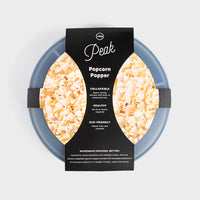Thumbnail for Peak collapsible silicone popcorn popper with black label, designed for healthy, eco-friendly microwave popping