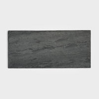 Thumbnail for Rectangular black slate serving board with a natural stone texture, ideal for cheese, charcuterie, or gourmet presentations