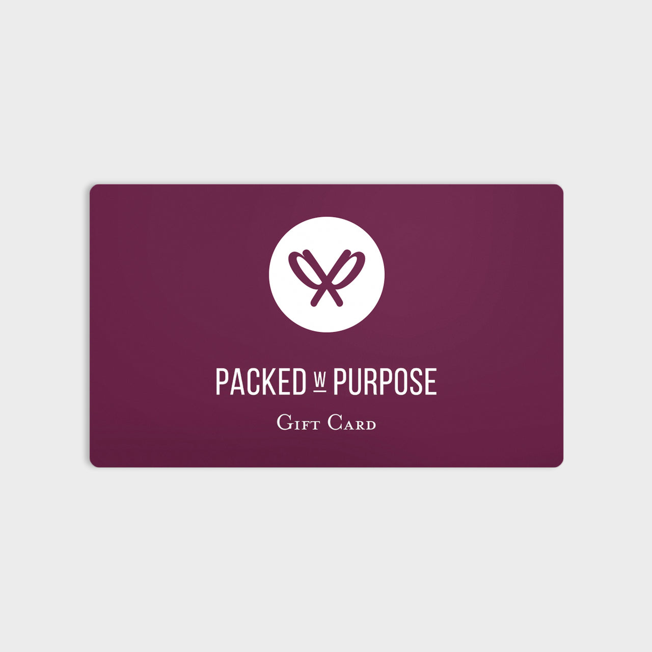 Packed with Purpose's gift card