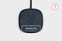 Thumbnail for Eco-friendly wireless charger with a brandable surface—ideal for sustainable corporate gifting