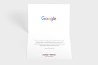 Thumbnail for Message Card by Google with a printed message of gratitude