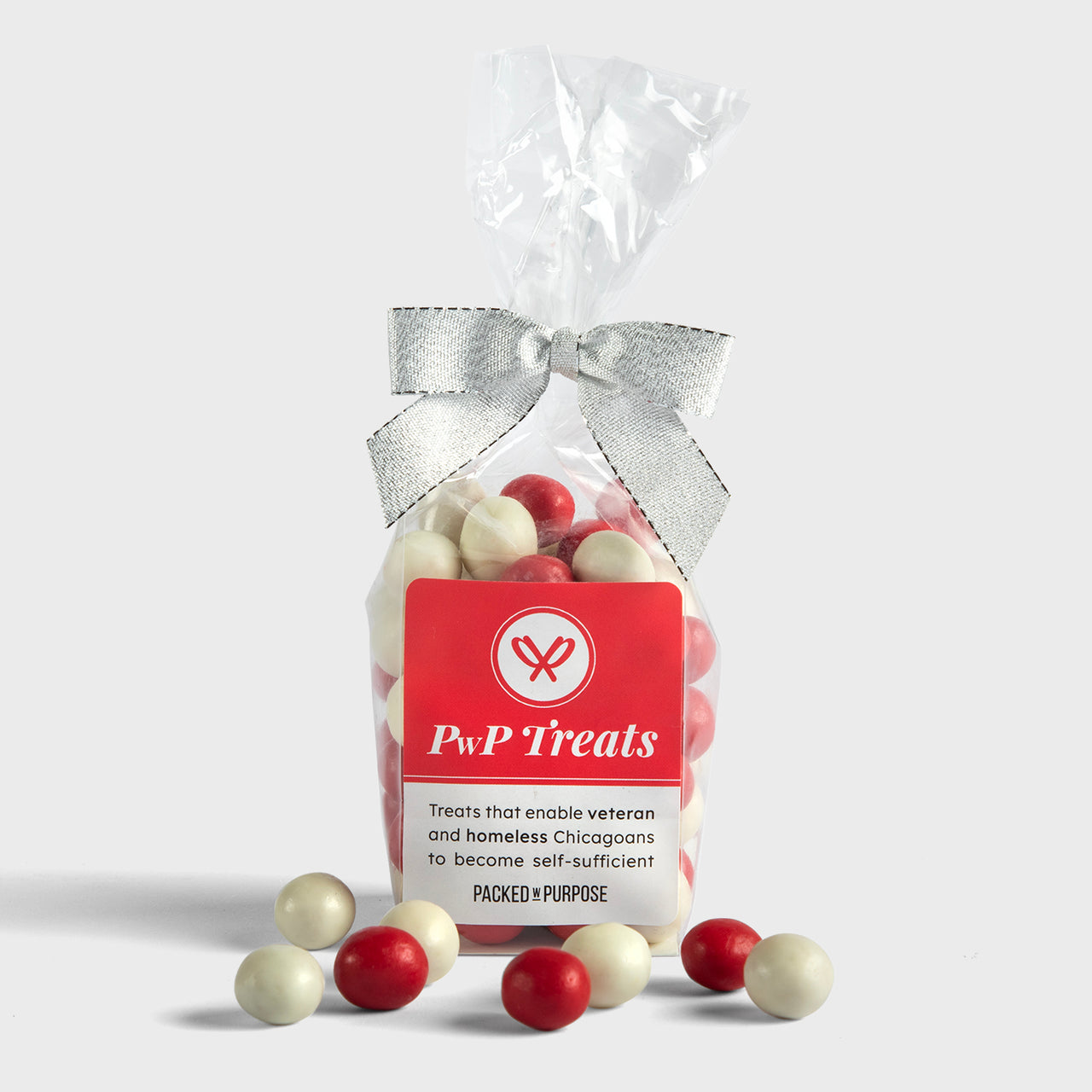 Red and White Pretzel Balls, Case of 8