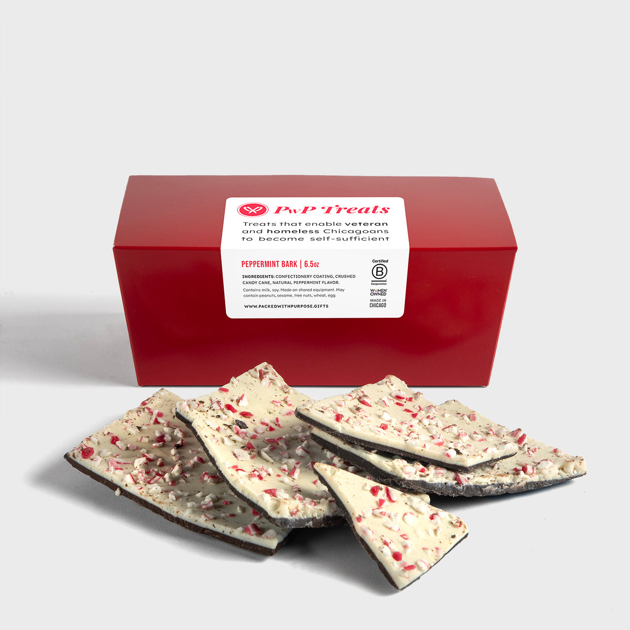 Peppermint Bark Gift Box, Case of 6