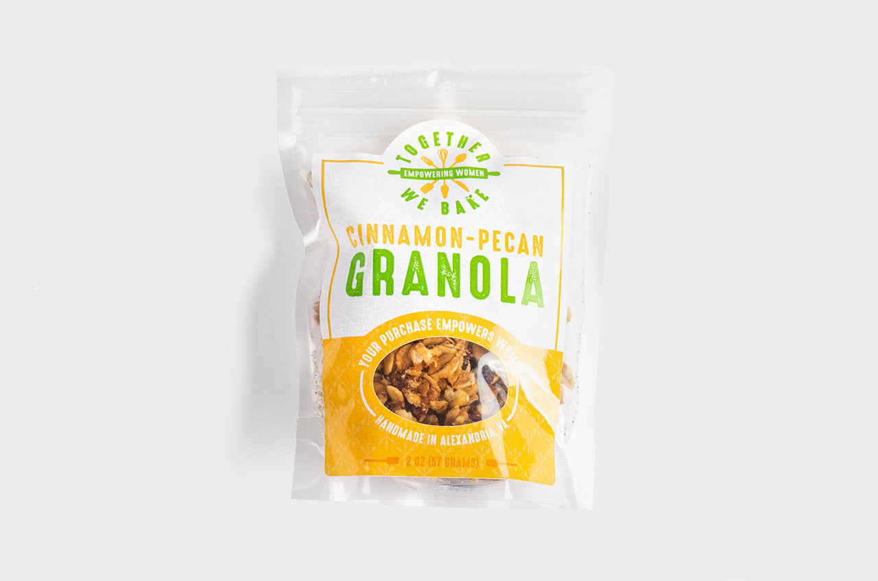 Handmade cinnamon-pecan granola