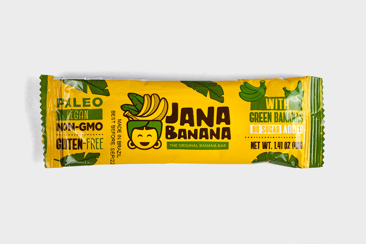 All natural, plant-based banana snack bar