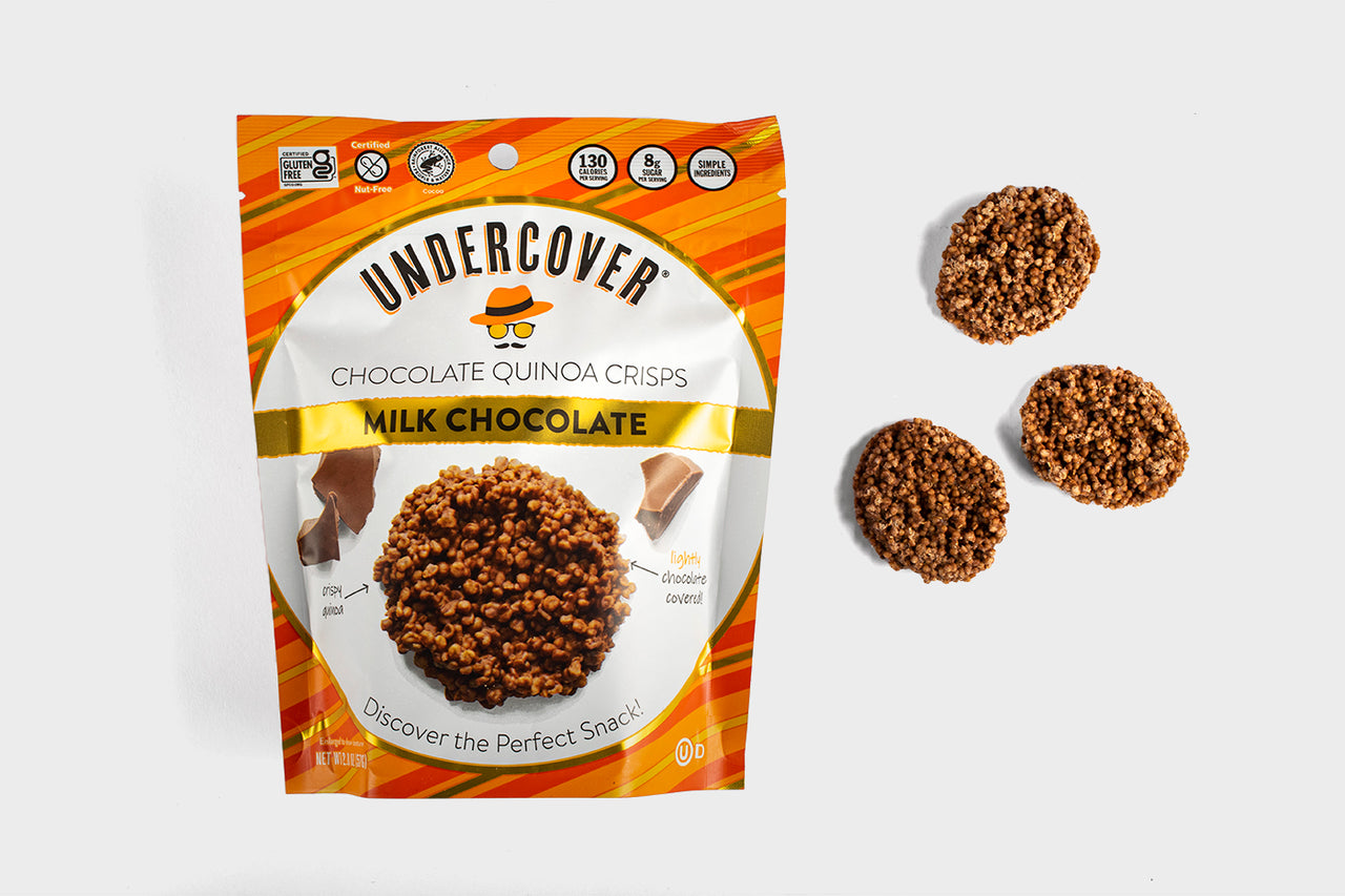 Chocolate quinoa crisps