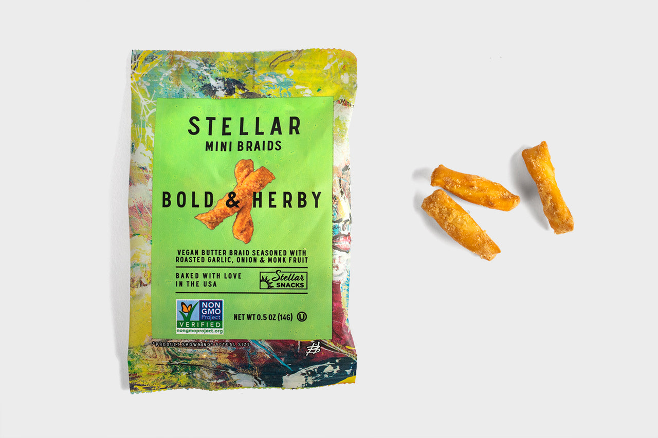 Bold and herby seasoned vegan pretzel braids
